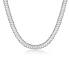 Kashi Cross-border AliExpress Amazon Accessories Zircon claw chain Full diamond necklace Earrings bracelet three-piece jewelry set Item Picture